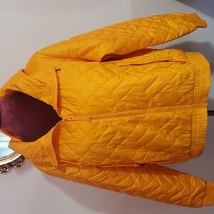 Women's Columbia Quilted Jacket Yellow Orange XL